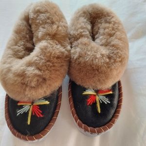 Slippers Sheepskin leather woman